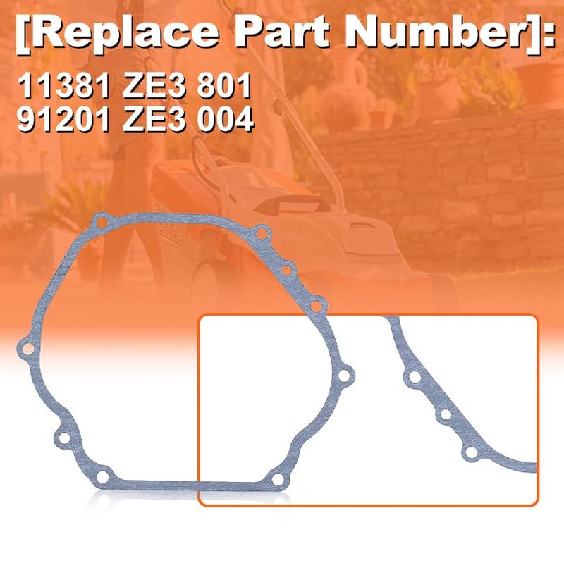 Mtanlo Crankcase Gasket Crank Case Oil Seal Set for Honda Gx390 13Hp Gx340 11Hp Engine 11381 ZE3 801, 91201 ZE3 004 - Image 3